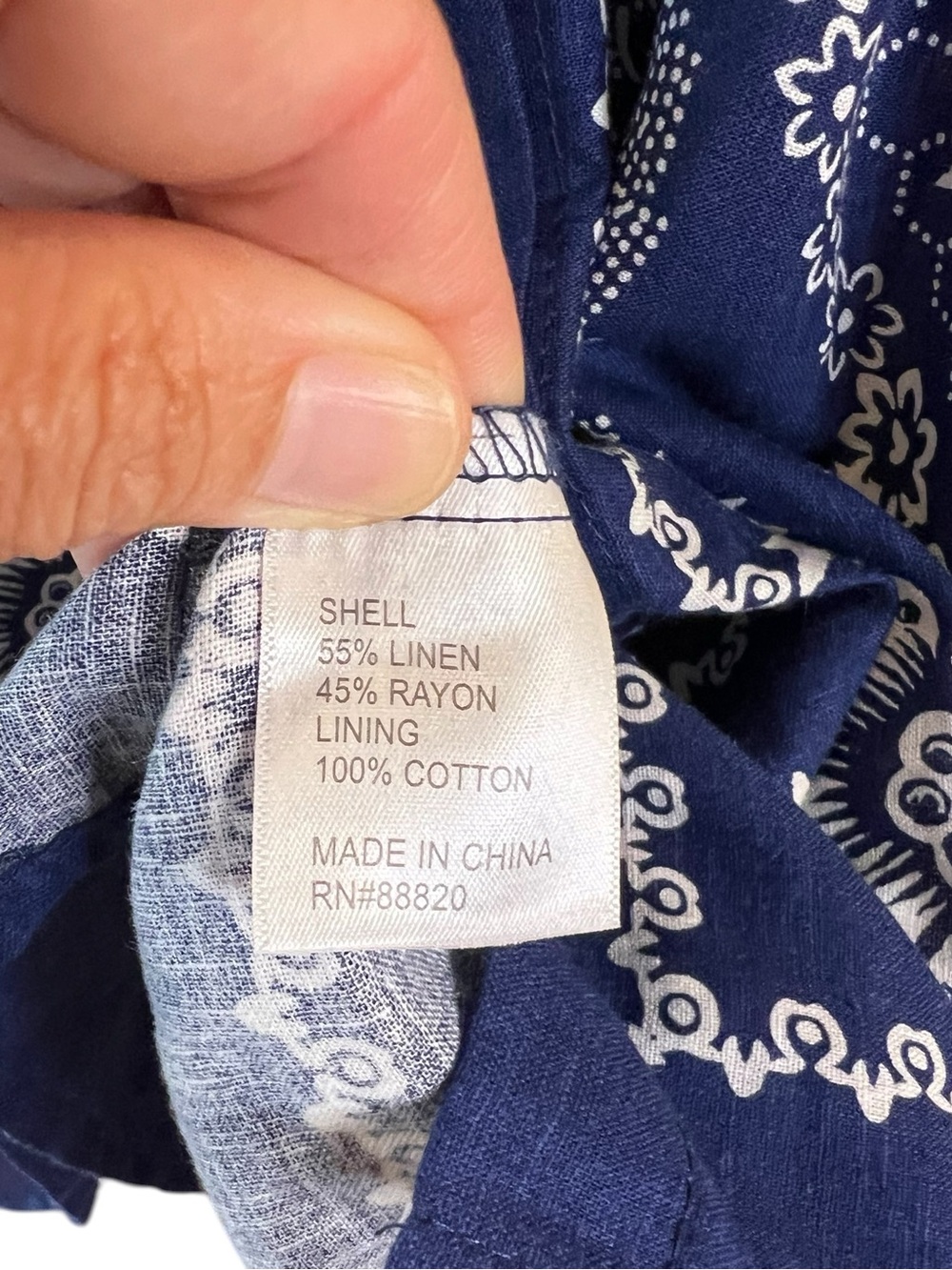 Joie Linen Blend Floral Bubble Sleeve Blouse - Picture 6 of 9